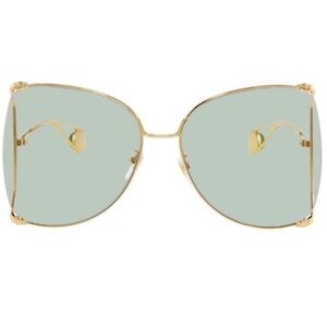 SOLD - GUCCI Gold Frame Sunglasses